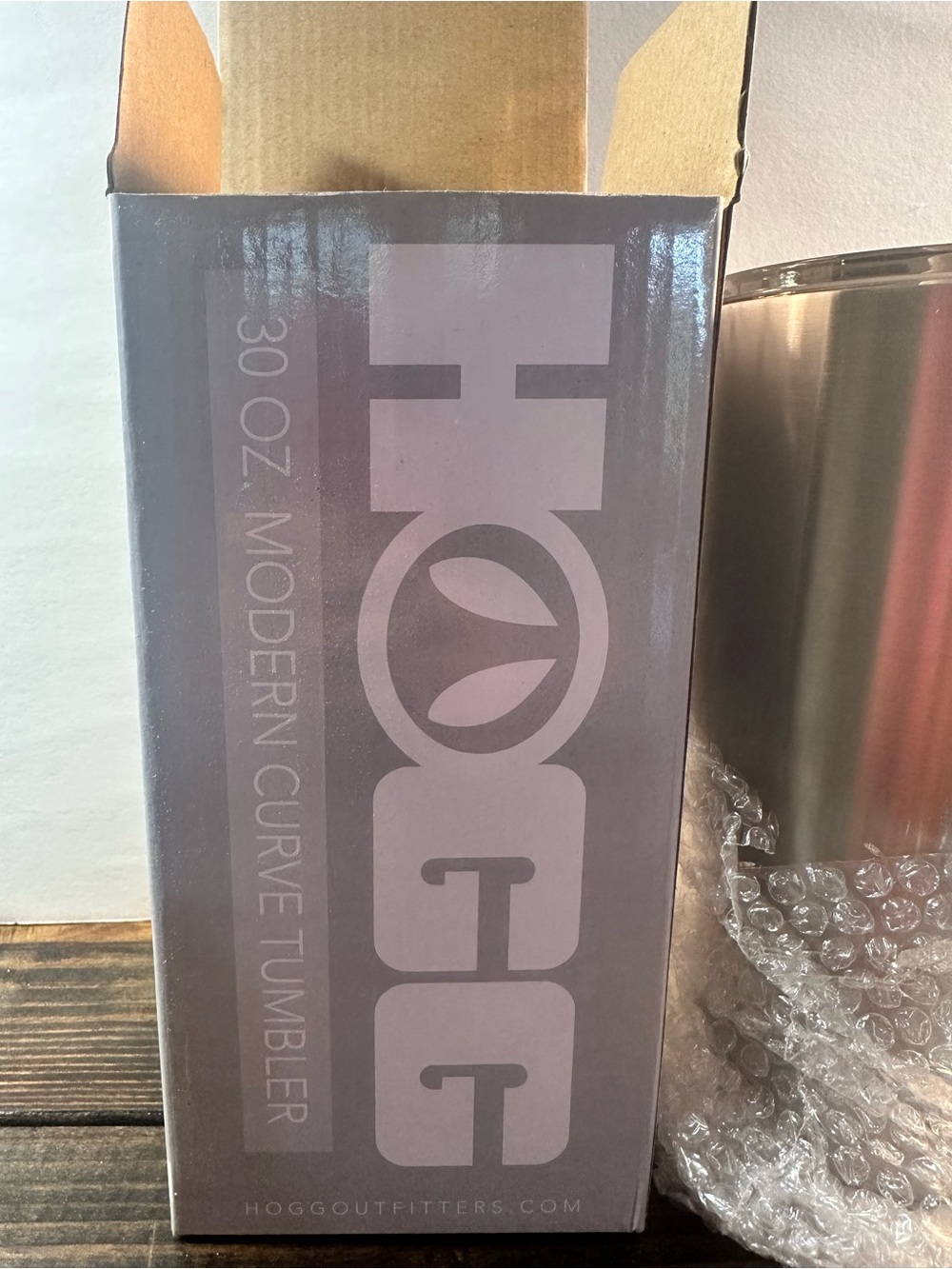 HOGG Out 30 oz Modern Curve Tumbler - Silver Stainless Finish